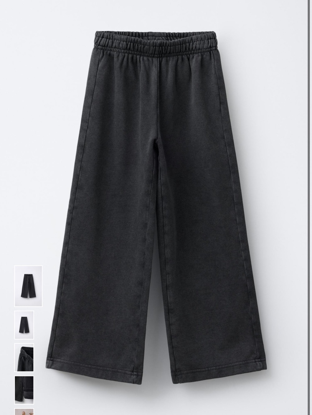 Zara Wide Leg Joggers with Elastic Waist